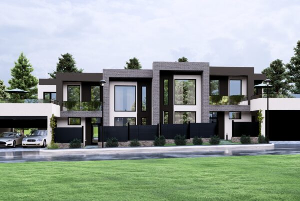 Дизайн фасада дуплекса | Элитное жилье | 2M2 Архитектура