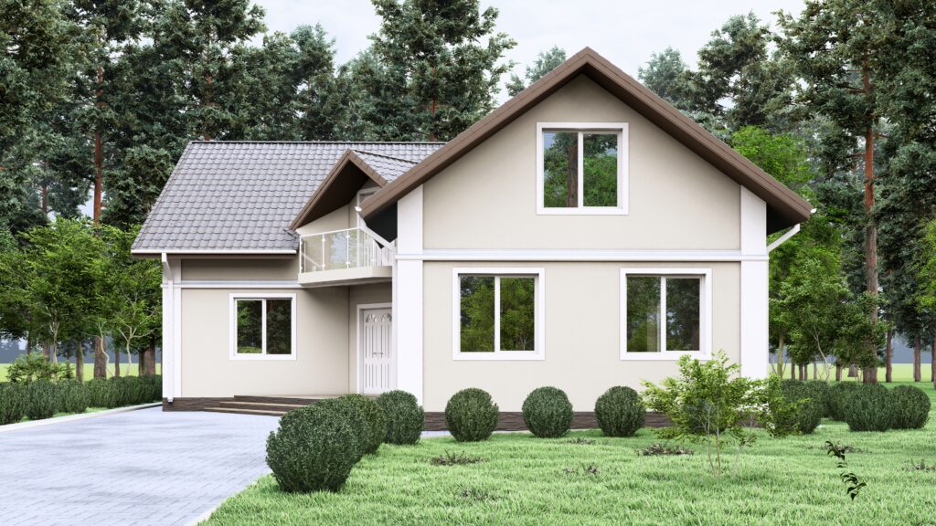 Casă modernă parter + mansardă | Design arhitectural 2M2 Arhitectură și Inginerie