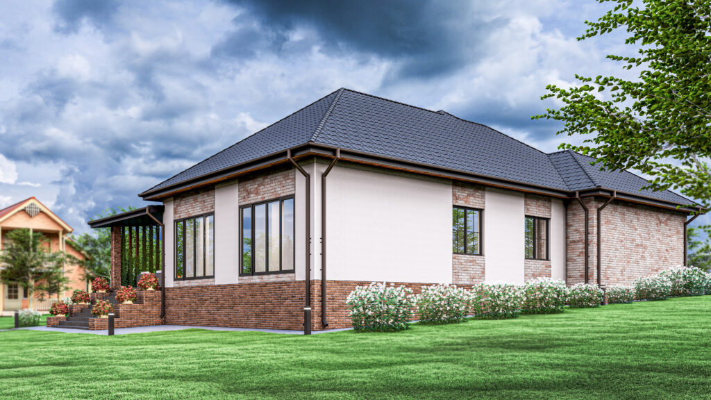 Randare 3D a unei case de familie