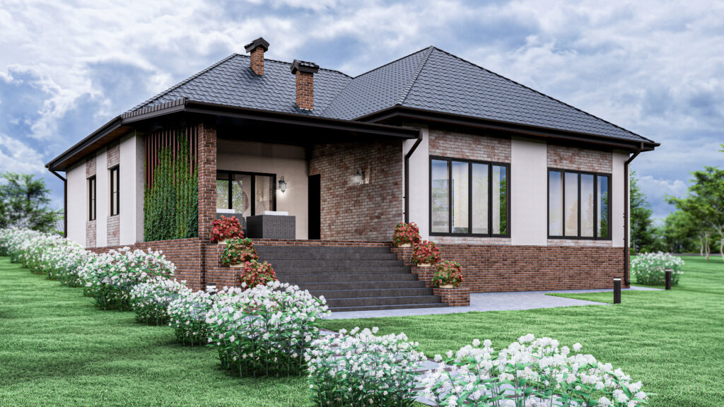 Casă individuală cu design contemporan | 2M2